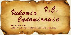 Vukomir Čudomirović vizit kartica